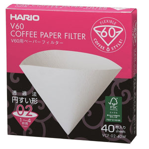 Hario V60 filter papers x 40, size 02