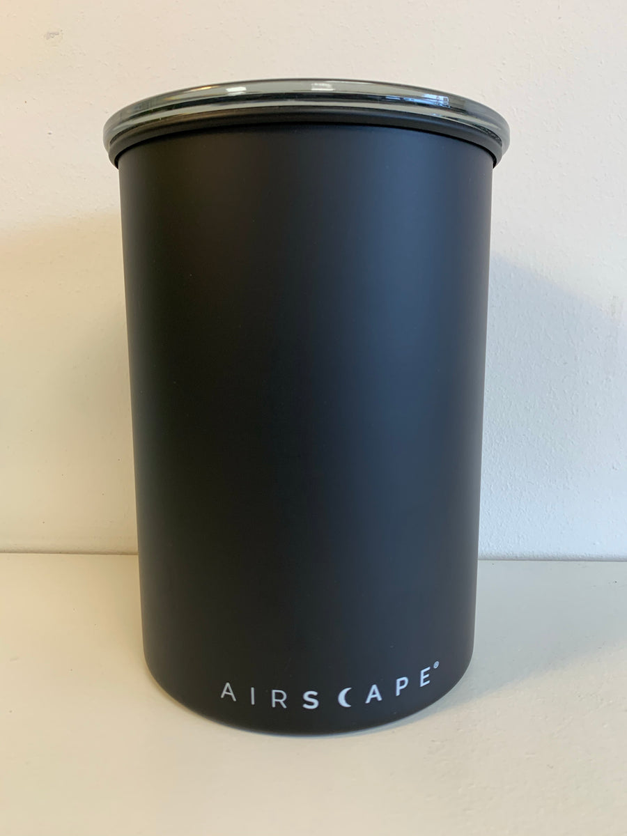 Airscape Coffee Canister Back - Matte Black
