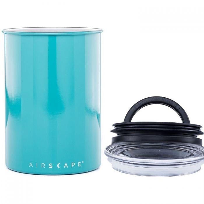Airscape Coffee Canister Back - Turquoise