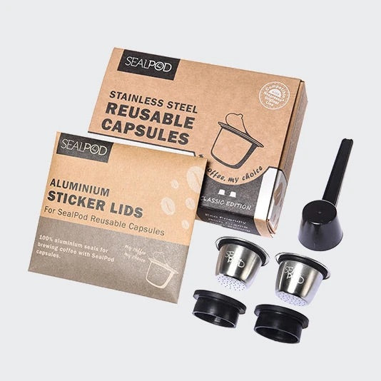 Sealpod reusable Nespresso capsules - contents